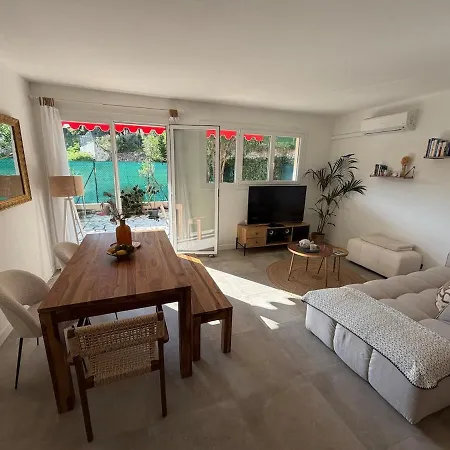 Cozy - Sunny Terrace Avec Clim Et Parking 昂蒂布